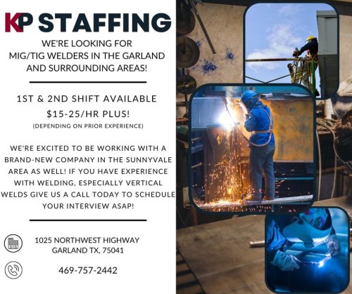 Photo post from KP Staffing Agency (Garland Branch).