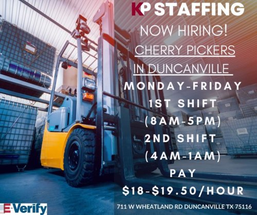 Photo post from KP Staffing Agency (Duncanville Branch).