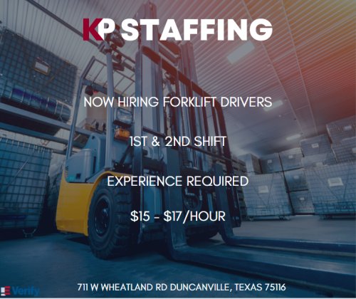 Photo post from KP Staffing Agency (Duncanville Branch).
