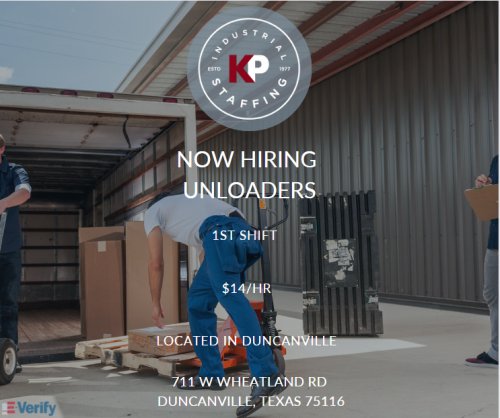 Photo post from KP Staffing Agency (Duncanville Branch).