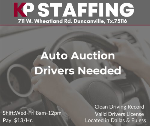 Photo post from KP Staffing Agency (Duncanville Branch).