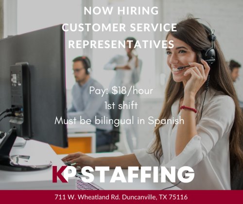 Photo post from KP Staffing Agency (Duncanville Branch).