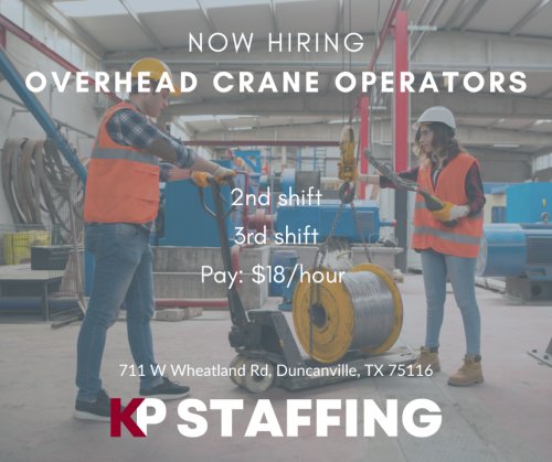 Photo post from KP Staffing Agency (Duncanville Branch).