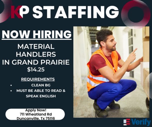 Photo post from KP Staffing Agency (Duncanville Branch).