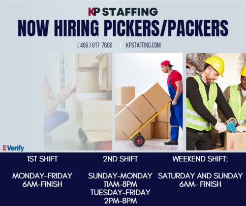 Photo post from KP Staffing Agency (Duncanville Branch).