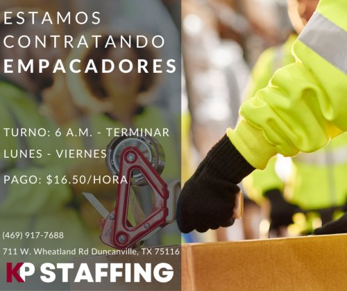 Photo post from KP Staffing Agency (Duncanville Branch).