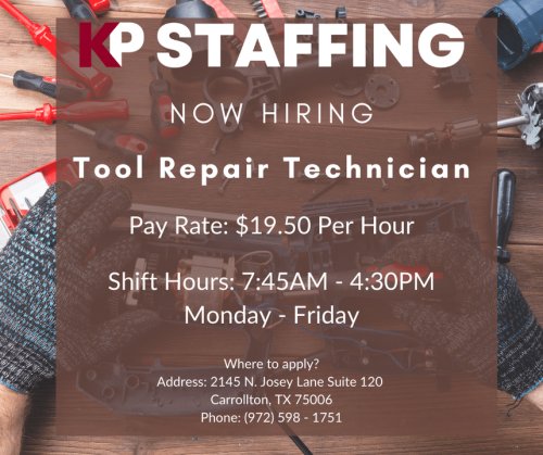 Photo post from KP Staffing Agency (Carrollton Branch).
