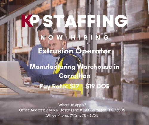 Photo post from KP Staffing Agency (Carrollton Branch).