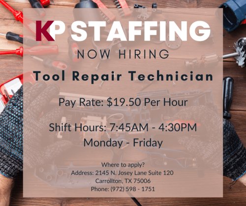 Photo post from KP Staffing Agency (Carrollton Branch).