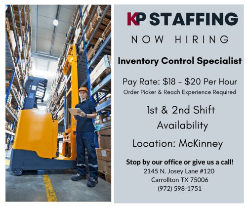 Photo post from KP Staffing Agency (Carrollton Branch).