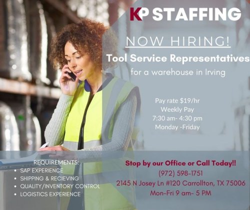 Photo post from KP Staffing Agency (Carrollton Branch).