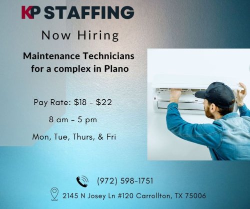 Photo post from KP Staffing Agency (Carrollton Branch).
