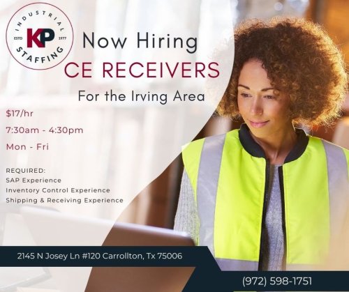 Photo post from KP Staffing Agency (Carrollton Branch).