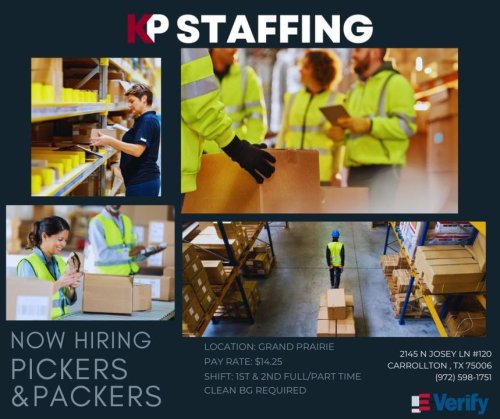 Photo post from KP Staffing Agency (Carrollton Branch).