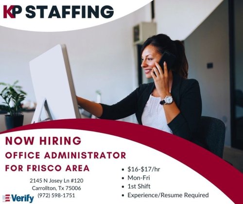 Photo post from KP Staffing Agency (Carrollton Branch).