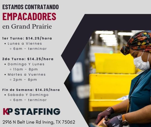 Photo post from KP Staffing Agency (Irving Branch).