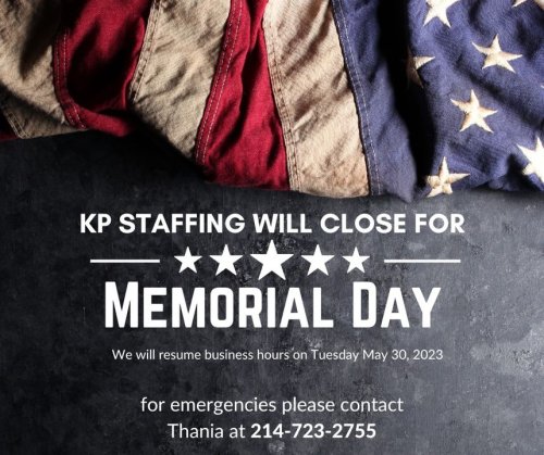 Photo post from KP Staffing Agency (Irving Branch).