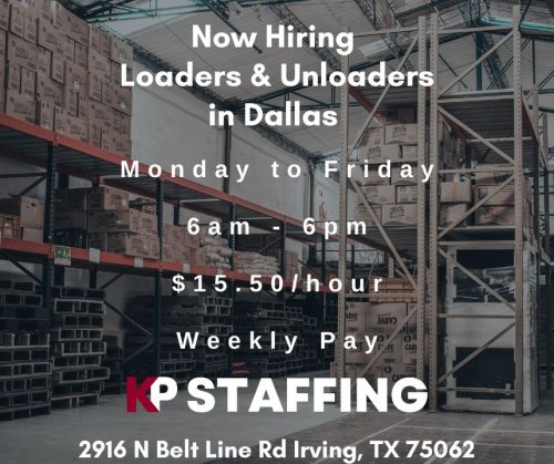 Photo post from KP Staffing Agency (Irving Branch).