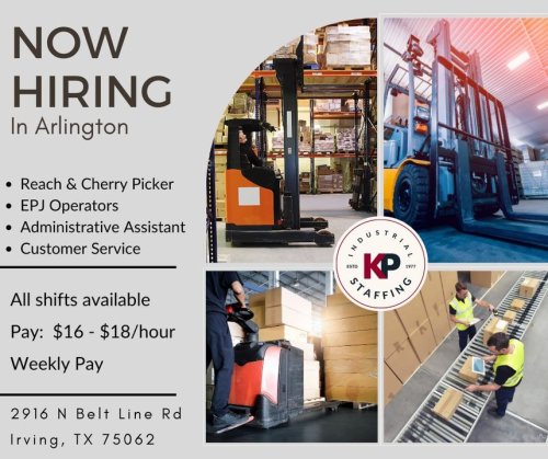 Photo post from KP Staffing Agency (Irving Branch).