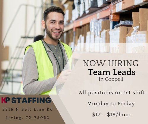 Photo post from KP Staffing Agency (Irving Branch).