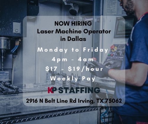 Photo post from KP Staffing Agency (Irving Branch).