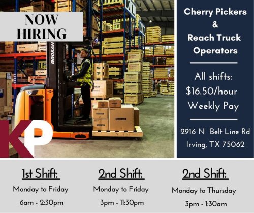 Photo post from KP Staffing Agency (Irving Branch).