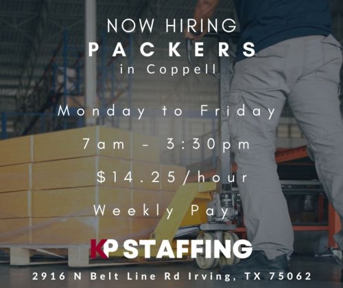 Photo post from KP Staffing Agency (Irving Branch).