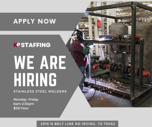 Photo post from KP Staffing Agency (Irving Branch).