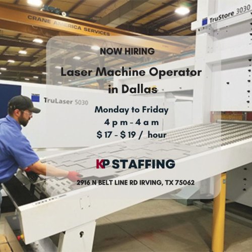 Photo post from KP Staffing Agency (Irving Branch).