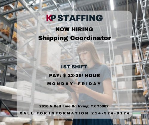 Photo post from KP Staffing Agency (Irving Branch).