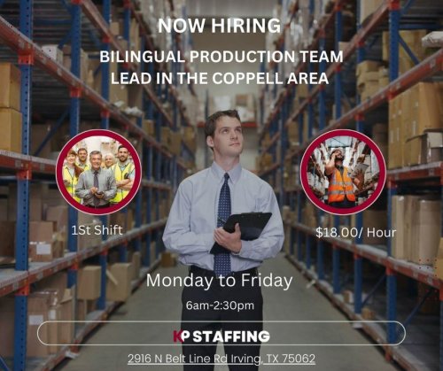 Photo post from KP Staffing Agency (Irving Branch).