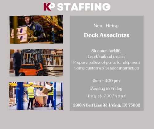 Photo post from KP Staffing Agency (Irving Branch).