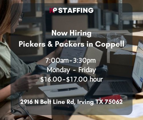 Photo post from KP Staffing Agency (Irving Branch).