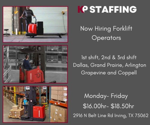 Photo post from KP Staffing Agency (Irving Branch).