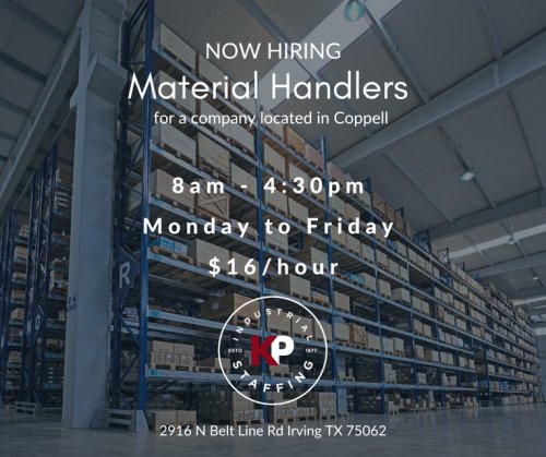 Photo post from KP Staffing Agency (Irving Branch).