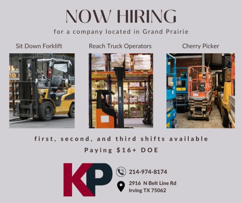 Photo post from KP Staffing Agency (Irving Branch).