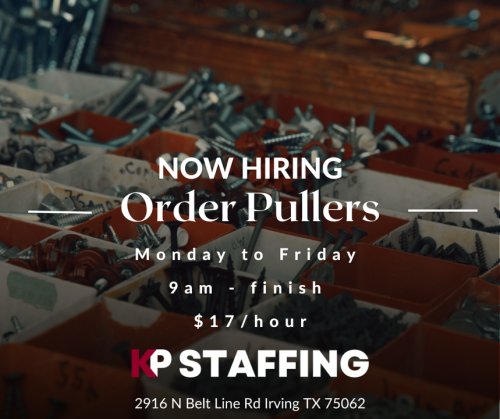 Photo post from KP Staffing Agency (Irving Branch).