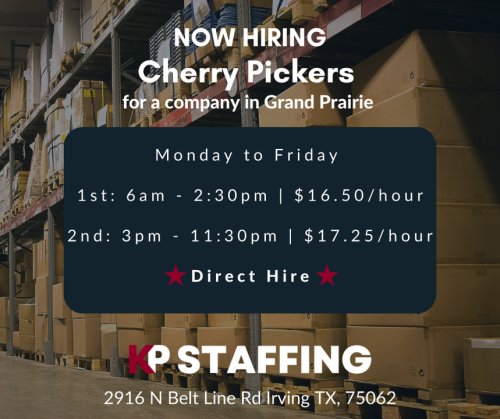 Photo post from KP Staffing Agency (Irving Branch).
