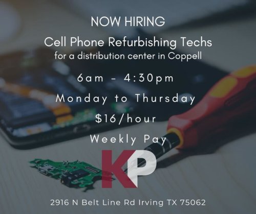 Photo post from KP Staffing Agency (Irving Branch).