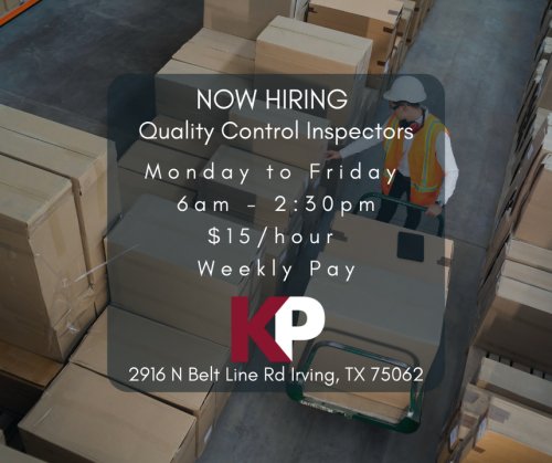 Photo post from KP Staffing Agency (Irving Branch).