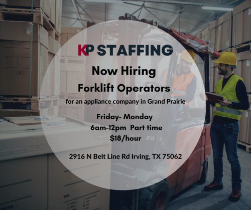 Photo post from KP Staffing Agency (Irving Branch).
