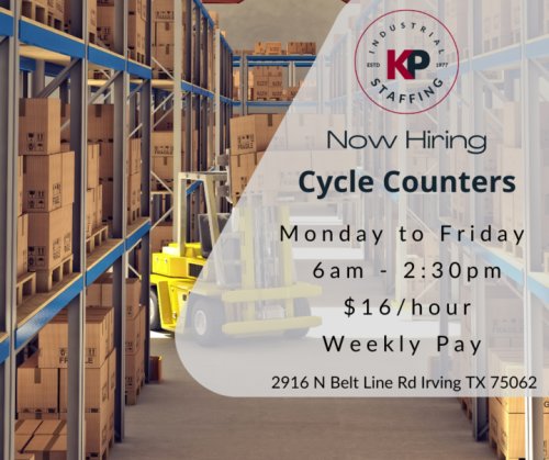 Photo post from KP Staffing Agency (Irving Branch).