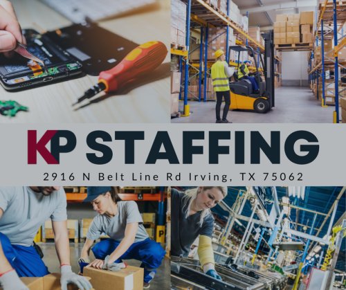 Photo post from KP Staffing Agency (Irving Branch).