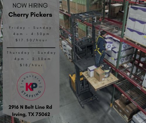 Photo post from KP Staffing Agency (Irving Branch).