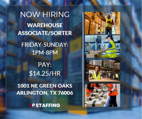 Photo post from KP Staffing Agency (Arlington Branch).