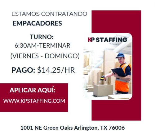 Photo post from KP Staffing Agency (Arlington Branch).