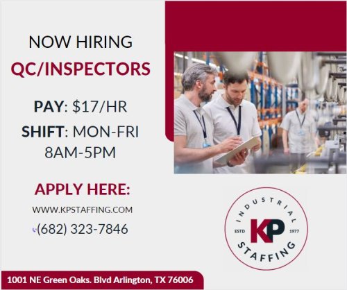 Photo post from KP Staffing Agency (Arlington Branch).