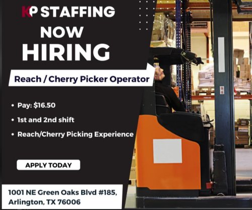 Photo post from KP Staffing Agency (Arlington Branch).