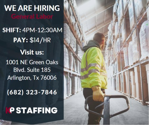 Photo post from KP Staffing Agency (Arlington Branch).