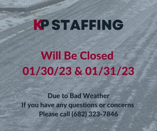 Photo post from KP Staffing Agency (Arlington Branch).